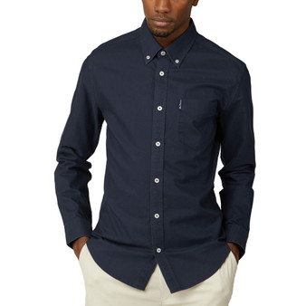 Men's Iconic Oxford Single-Pocket Button-Down Long-Sleeve Shirt