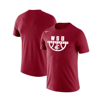 Men's Crimson Washington State Cougars Basketball Drop Legend Performance T-shirt