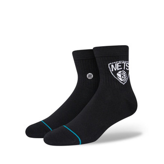 Men's Brooklyn Nets Logo Quarter Socks