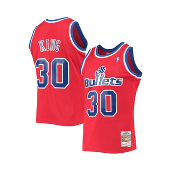 Men's Bernard King Red Washington Bullets 1990-91 Hardwood Classics Swingman Jersey