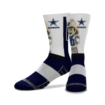 Men's and Women's Dallas Cowboys Mascot Snoop Crew Socks