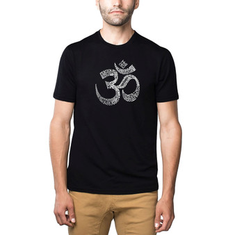 Mens Premium Blend Word Art T-Shirt - Poses Om