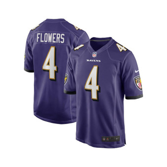 Men's Zay Flowers Purple Baltimore Ravens 2023 NFL Draft First Round Pick Game Jersey