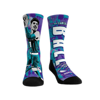Men's and Women's Socks LaMelo Ball Charlotte Hornets Big Player Crew Socks