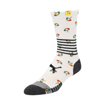 Men's x Arnold Palmer White Logo Crew Socks