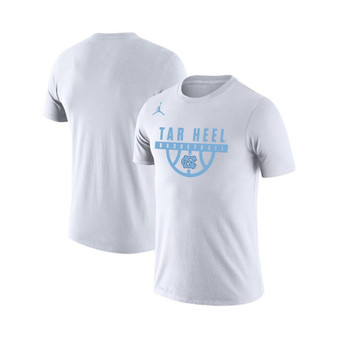 Men's White North Carolina Tar Heels Basketball Drop Legend Performance T-shirt