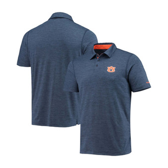 Men's Navy Auburn Tigers Tech Trail Omni-Shade Polo Shirt