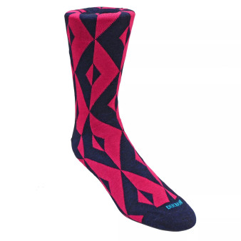 Men's Geometric Design Dress Sock