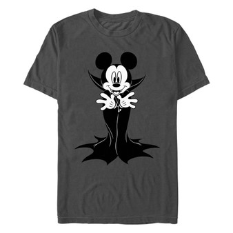 Men's Mickey Classic Vampire Mickey Big Character Short Sleeves T-shirt