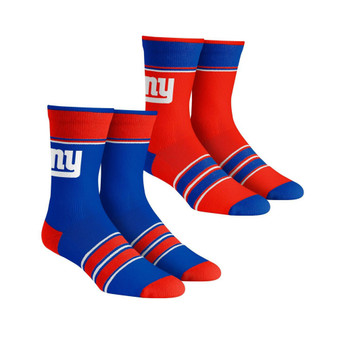 Men's and Women's Socks New York Giants Multi-Stripe 2-Pack Team Crew Sock Set