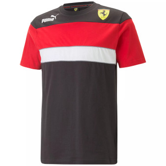 Men's Ferrari Race SDS Classic-Fit Colorblocked Logo Graphic T-Shirt