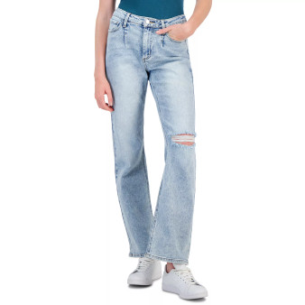 Juniors' High-Rise Relaxed Flare Jeans, Created for Macy's