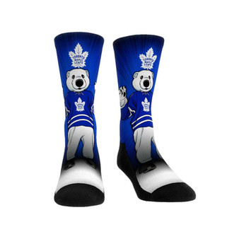 Men's and Women's Socks Toronto Maple Leafs Mascot Pump Up Crew Socks