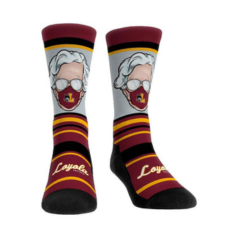 Men's and Women's Loyola Chicago Ramblers Localized Sister Jean Masked Up Crew Socks