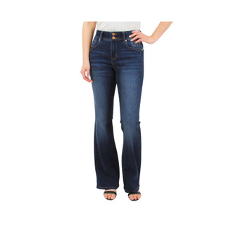 Postpartum Bootcut Jeans with front and back pocket detail Dark Wash