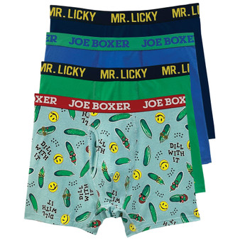 Men's Dill Pickles Boxer Briefs, Pack of 4