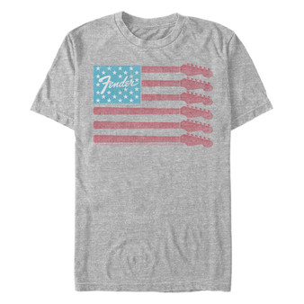 Men's Guitar Flag Short Sleeve Crew T-shirt