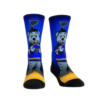 Men's and Women's Socks St. Louis Blues Mascot Pump Up Crew Socks