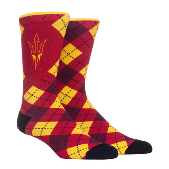 Men's Maroon Arizona State Sun Devils Hyperoptic Argyle Dress Socks