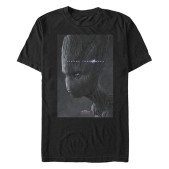 Marvel Men's Avengers Endgame Avenge the Fallen Groot Poster, Short Sleeve T-shirt