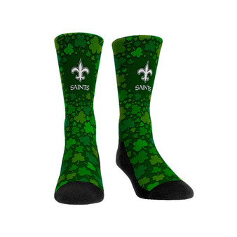 Men's and Women's Socks New Orleans Saints St. Patty's Day Shamrock Crew Socks