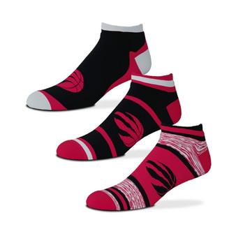 Men's and Women's Toronto Raptors Cash Three-Pack Ankle Socks