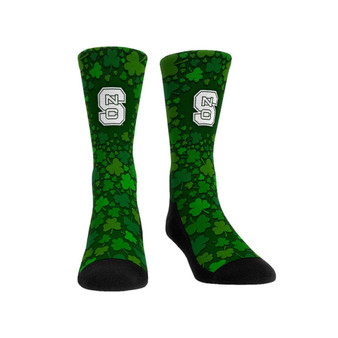Men's and Women's Socks NC State Wolfpack St. Patrick's Day Shamrock Crew Socks