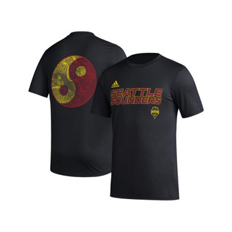 Men's Black Seattle Sounders FC Team Jersey Hook AEROREADY T-shirt
