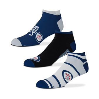 Men's Winnipeg Jets Three-Pack Show Me The Money Ankle Socks