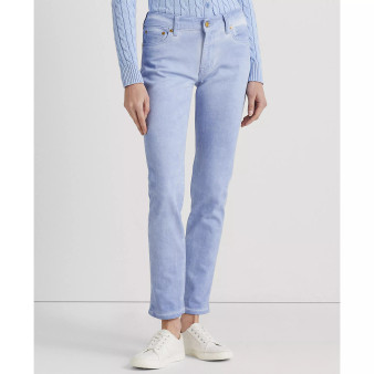 Petite Mid-Rise Straight Ankle Jeans