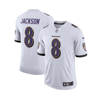 Men's Lamar Jackson White Baltimore Ravens Vapor Limited Jersey