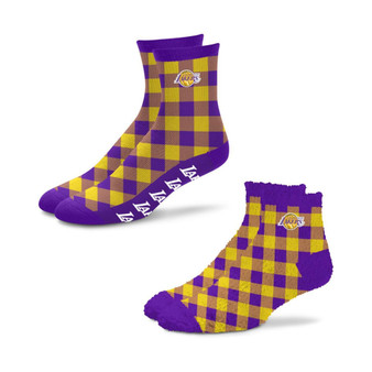 Men's and Women's Los Angeles Lakers 2-Pack His & Hers Cozy Ankle Socks