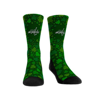 Men's and Women's Socks Washington Capitals St. Patty's Day Shamrock Crew Socks