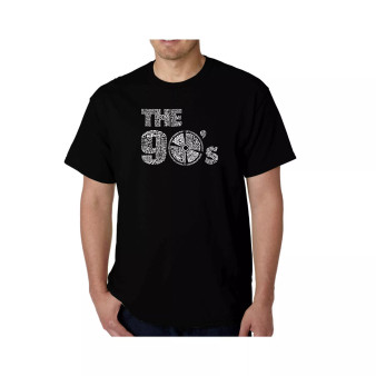 Mens Word Art T-Shirt - The 90's
