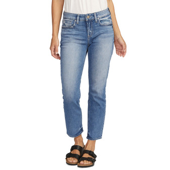 Women's Elyse Cropped Straight-Leg Jeans