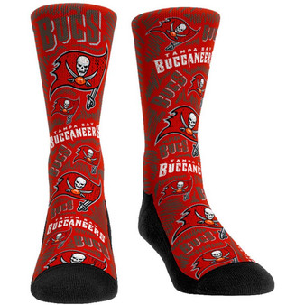 Men's Tampa Bay Buccaneers Logo Sketch Multi Crew Socks