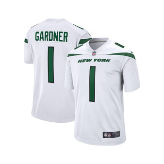 Men's Ahmad Sauce Gardner White New York Jets 2022 NFL Draft First Round Pick Game Jersey