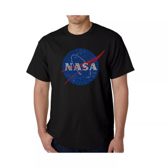 Mens Word Art T-Shirt - Nasa Meatball Logo