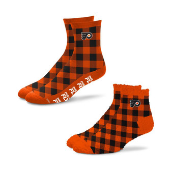 Men's and Women's Philadelphia Flyers 2-Pack His & Hers Cozy Ankle Socks