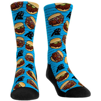 Men's Carolina Panthers Localized Food Multi Crew Socks