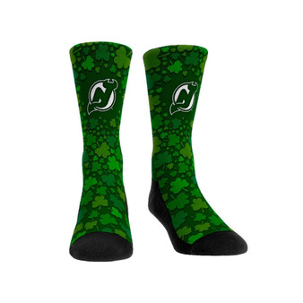 Men's and Women's Socks New Jersey Devils St. Patty's Day Shamrock Crew Socks