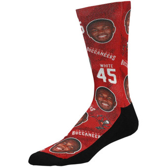 Men's Devin White Tampa Bay Buccaneers Football Guy Multi Crew Socks