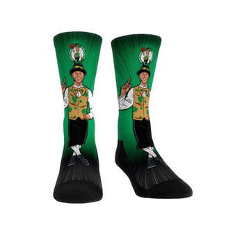 Men's and Women's Socks Boston Celtics Mascot Pump Up Crew Socks