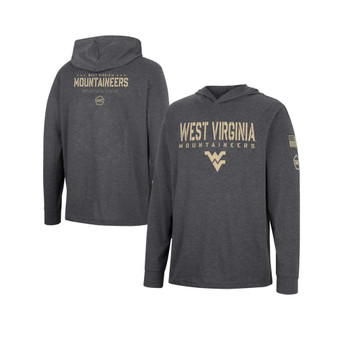 Men's Charcoal West Virginia Mountaineers Team OHT Military-Inspired Appreciation Hoodie Long Sleeve T-shirt