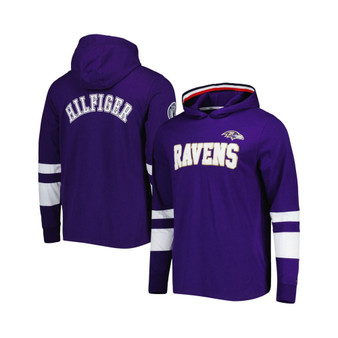 Men's Purple, White Baltimore Ravens Alex Long Sleeve Hoodie T-shirt