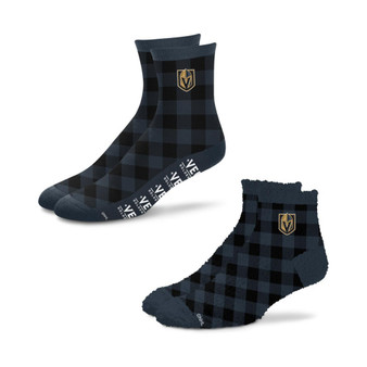 Men's and Women's Vegas Golden Knights 2-Pack His & Hers Cozy Ankle Socks