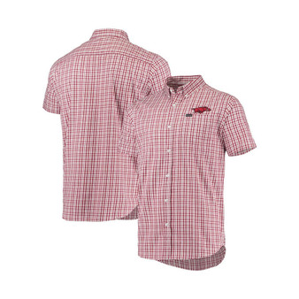Men's Cardinal Arkansas Razorbacks Rapid Rivers Logo Button-Down Shirt