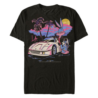 Men's Looney Tunes Miami Wabbit Short Sleeve T-shirt