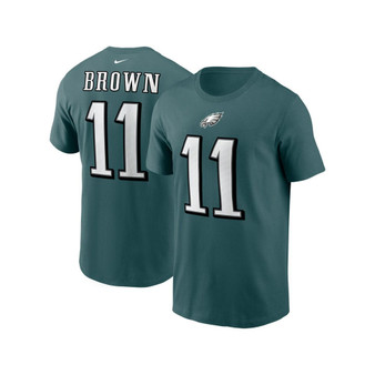 Men's A.J. Brown Midnight Green Philadelphia Eagles Player Name & Number T-shirt