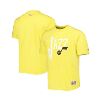 Men's Gold Utah Jazz Mel Varsity T-shirt